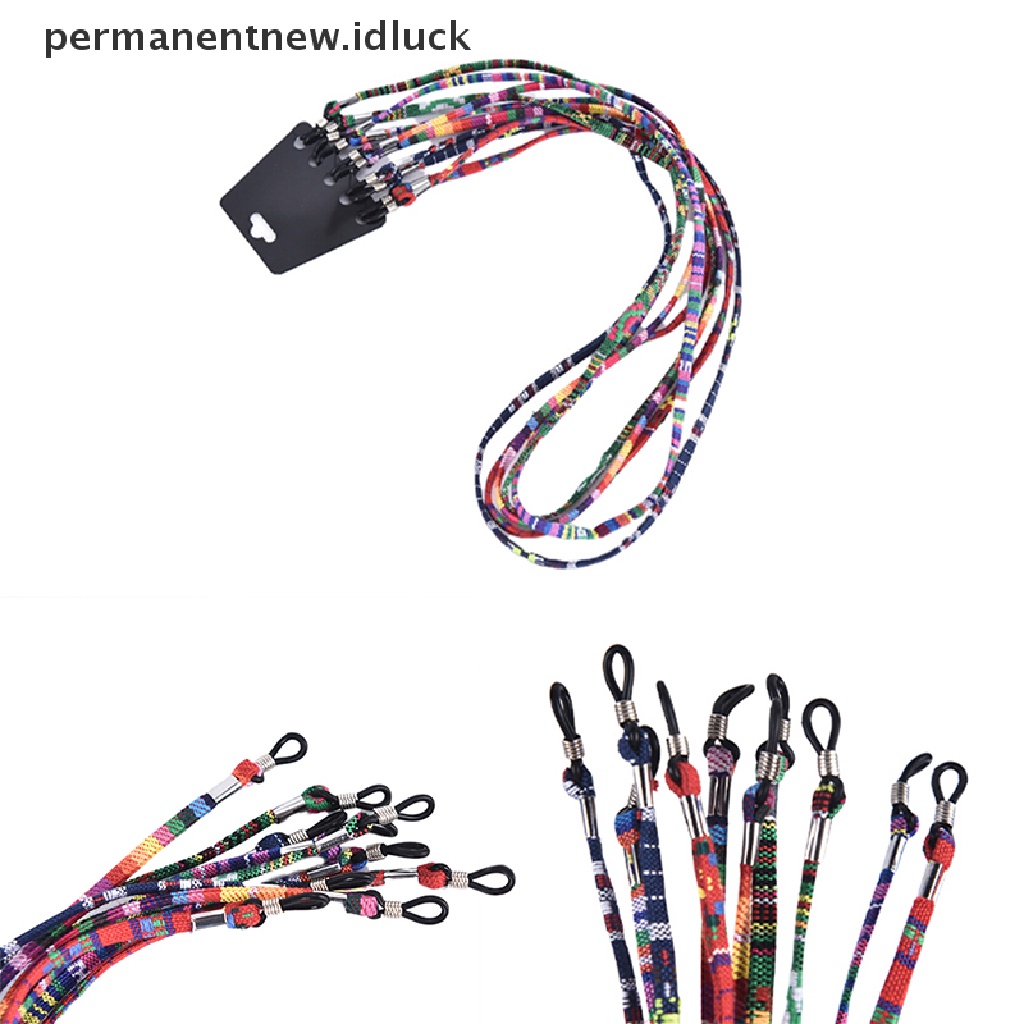 [luckypermanentnew] 5pcs Mix Colorful Ethnic Cotton Sunglasses Kacamata Cord Holder Tali Penahan [ID]