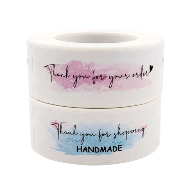 

Sticker Label Thank You For Your Order/Thank You For Shopping Handmade(Per Pcs)