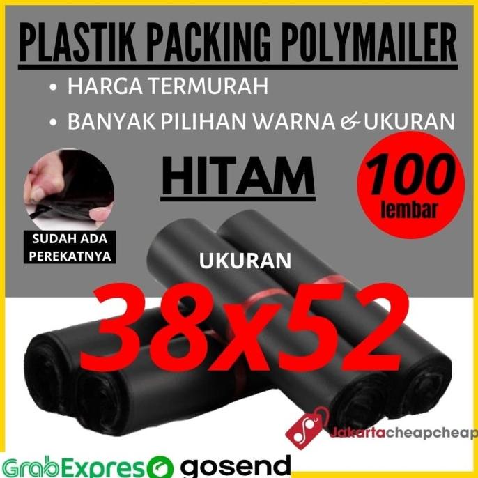 

Plastik Packing Polymailer 38x52 Hitam Amplop Packing Online Termurah