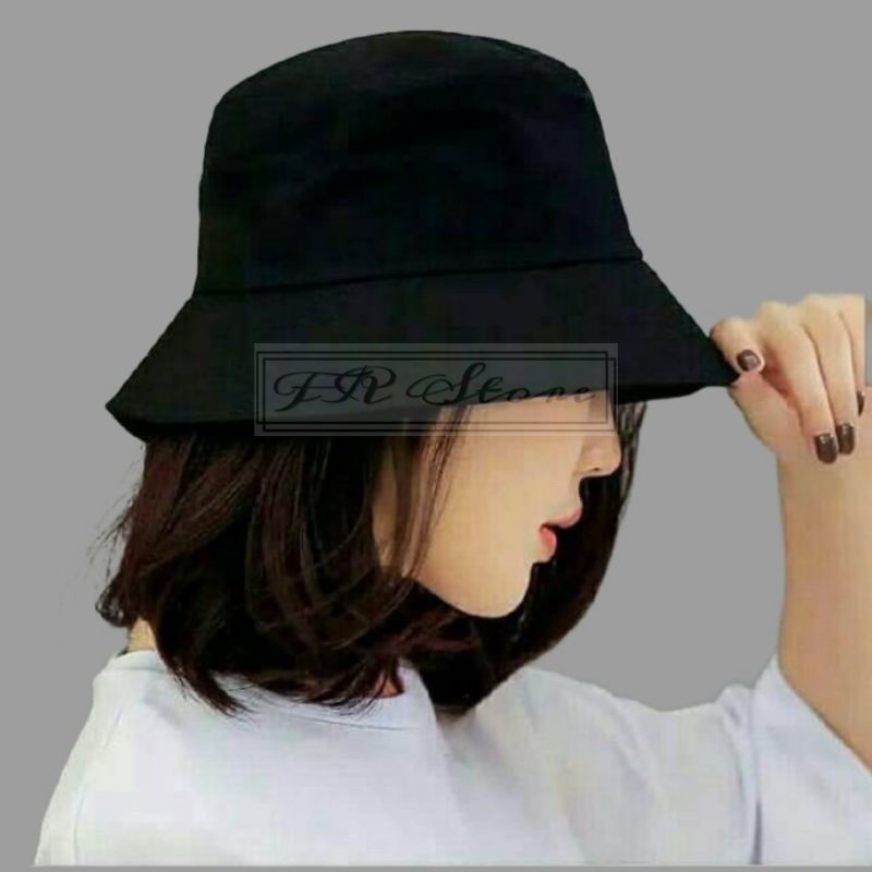 Topi Bucket Hat Polos Premium Distro Quality / Topi Bucket Hat Dewasa Pria / Wanita
