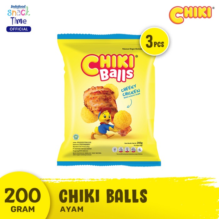 

KERIPIK- CHIKI BALL AYAM 200 GR - 3 PCS -KERIPIK