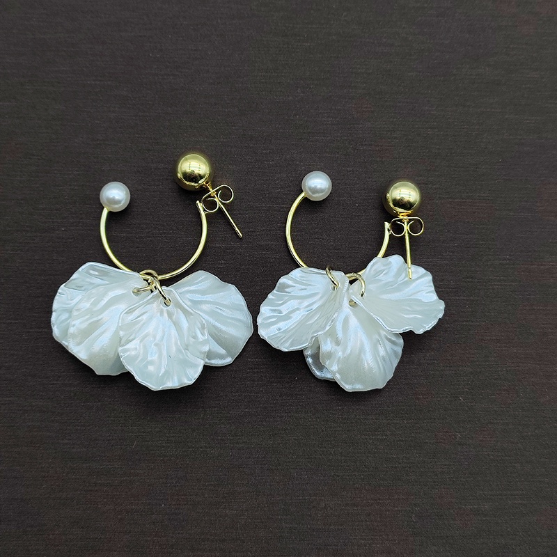 Shell Earrings Ladies S925 Anting Rumbai Anting Bunga Hadiah Ulang Tahun Aksesoris Fashion