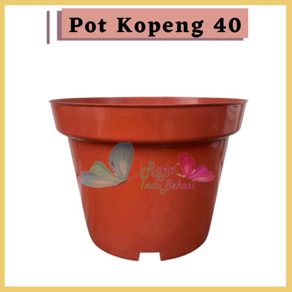 Pot Kopeng 40 Coklat Besar Jumbo Plastik Ukuran 40cm 50cm 70 cm 100cm Pot Putih Besar Jumbo