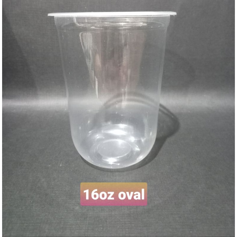 sablon cup plastik 16oz oval 7 gram