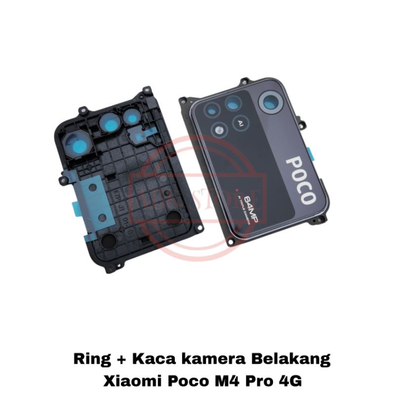 RING + LENSA CAMERA / KACA KAMERA BELAKANG XIAOMI POCO M4 PRO 4G