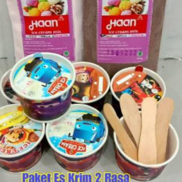 

[ SALE ] 2 Rasa Paket Hemat EsKrim Haan Cup paper
