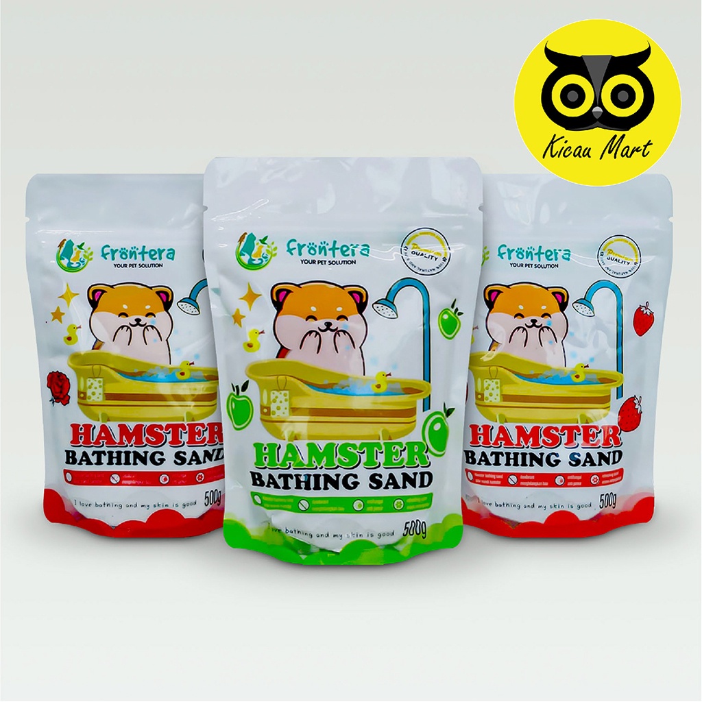 Pasir Hamster Wangi Frontera 500 Gram Pasir Mandi Hamster Kucing Kitten Anjing Marmut Sugar Glider Pet Hamster Sand Bathing Pasir Harum Zeolit