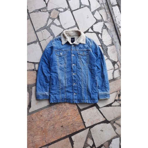 TRUCKER DENIM SHERPA AZUL