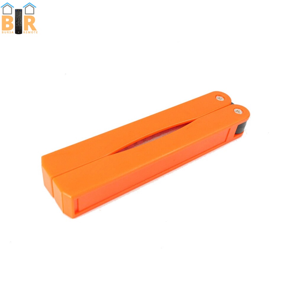 Alat Asah Pengasah Pisau Lipat 2 Sisi Asahan Portable Mini Grit 400/600# Warna Orange