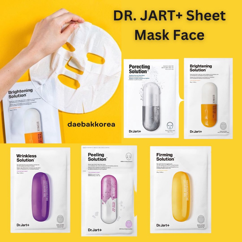 Dr. jart + skin care Solution Mask 25g 1pcs sheet mask Korea