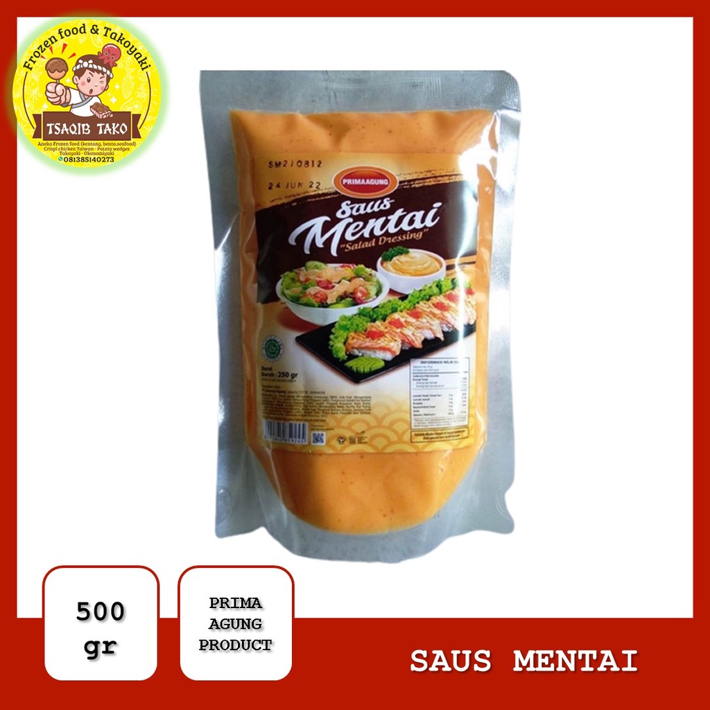 

PROMO PRIMA AGUNG Saus Mentai 500gr High Quality Halal