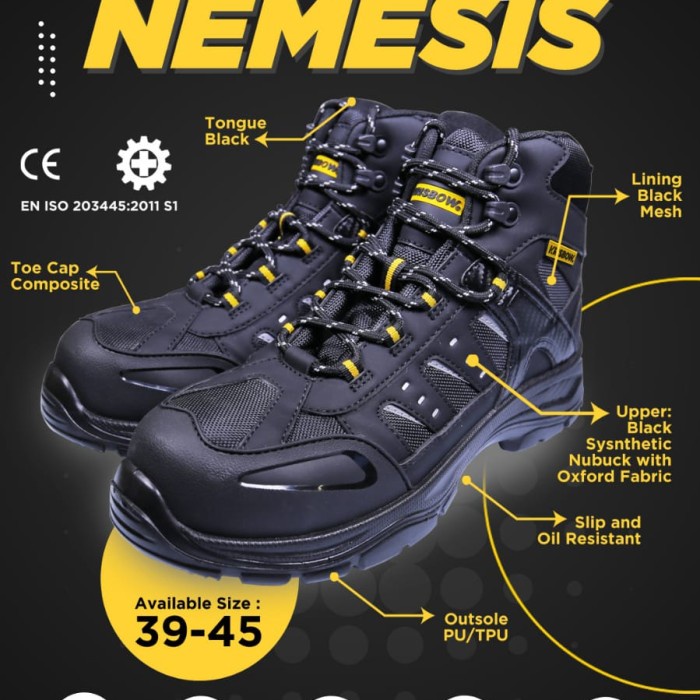 Sepatu safety shoes KRISBOW NEMESIS original