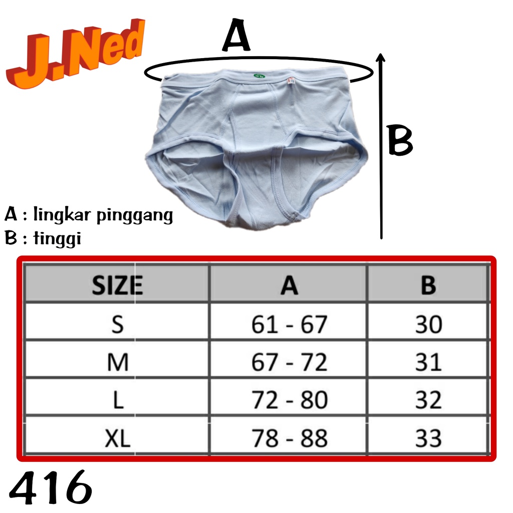 J416 Celana Dalam Pria GT Man SIZE S, M, L, XL