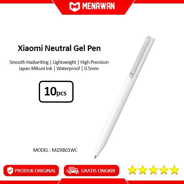 

HOT SALE Xiaomi Neutral Gel Pen Mikuni Ink Gel Japan Pulpen Pena Pack 10 Pcs