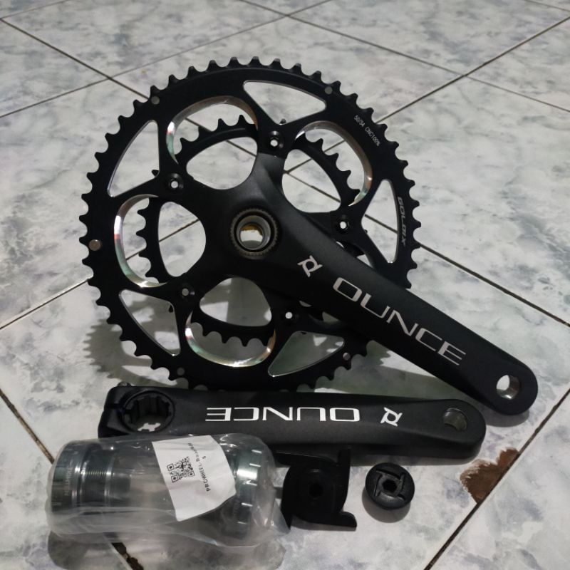 Crankset PROWHEEL Ounce Chainring Goldix BCD 110 Arm 170 mm 50-34T not Tiagra Sora Claris Apex