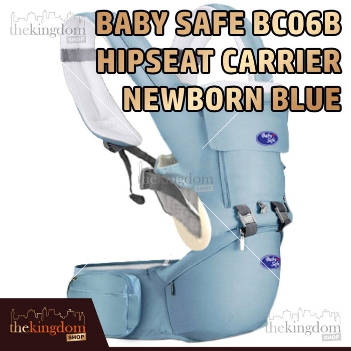 Dijual Baby Safe BC06B Hipseat Carrier Newborn Blue Gendongan Multifungsi Murah