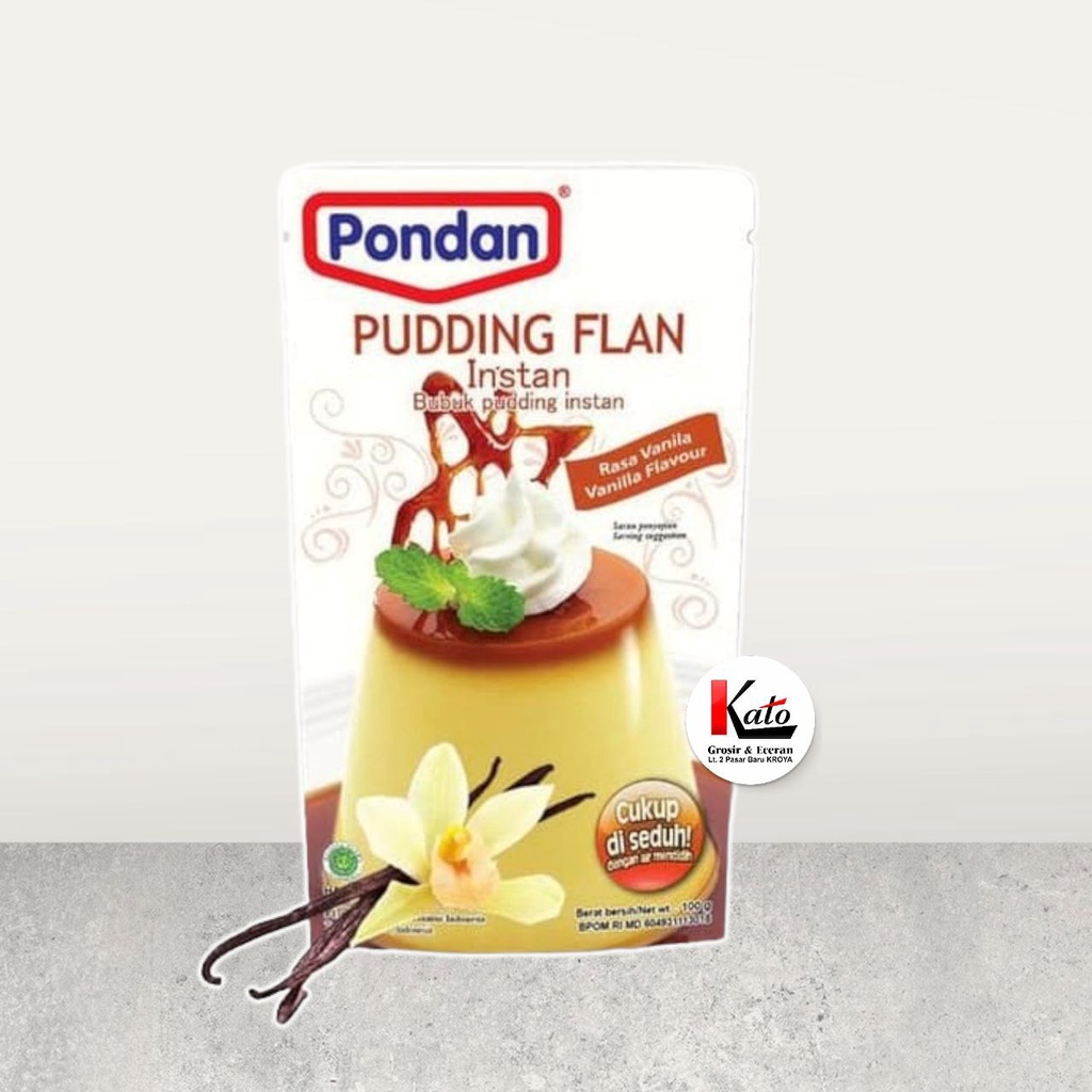 

Pondan Pudding Flan Vanilla Puding Instan Pouch 100gr