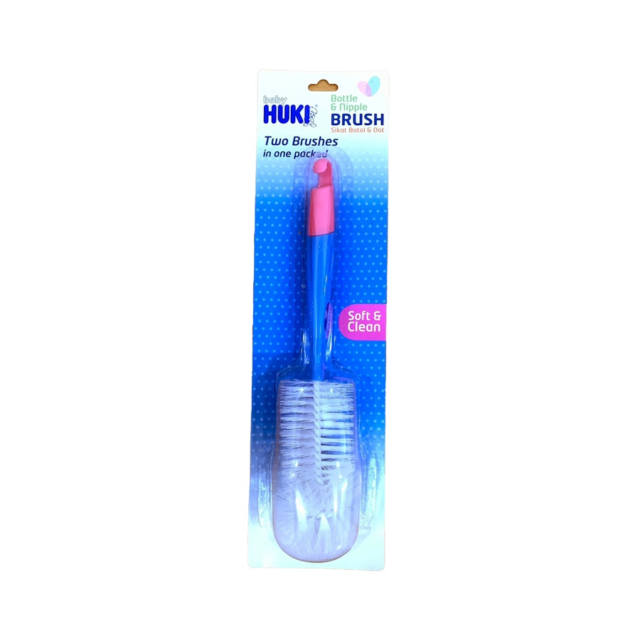 Huki Baby Bottle And Nipple Brush RANDOM