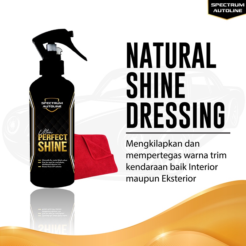 [ SPECTRUM ] NATURAL SHINE DRESSING PENGKILAP TRIM VINYL KARET DAN PLASTIK FREE LAP MICRO 30X30