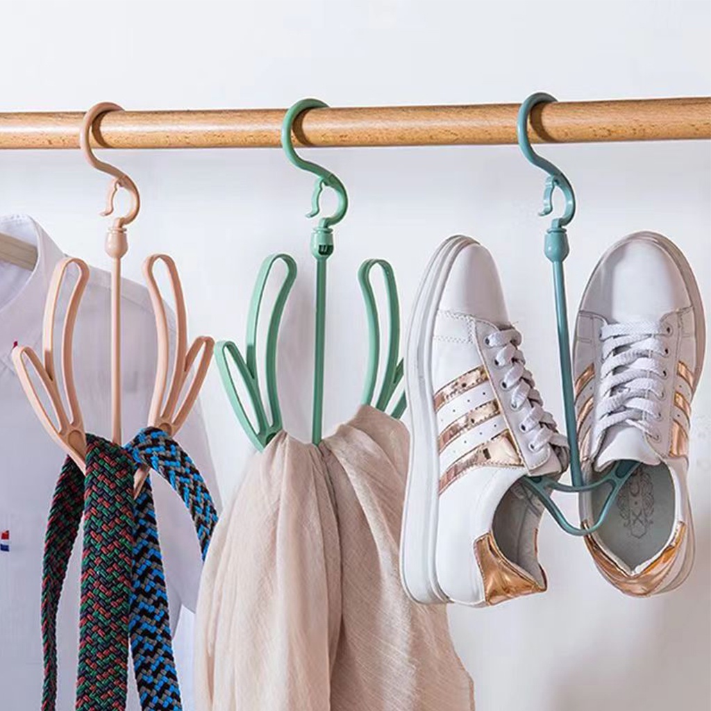 Gantungan Sepatu Rak Gantung Sendal Serbaguna Hanger Slop Sandal Portable Cantolan Tempat Jemur Tas Dasi Kaos Kaki Anti Ribet Hemat Tempat | GROSIRXPRESS