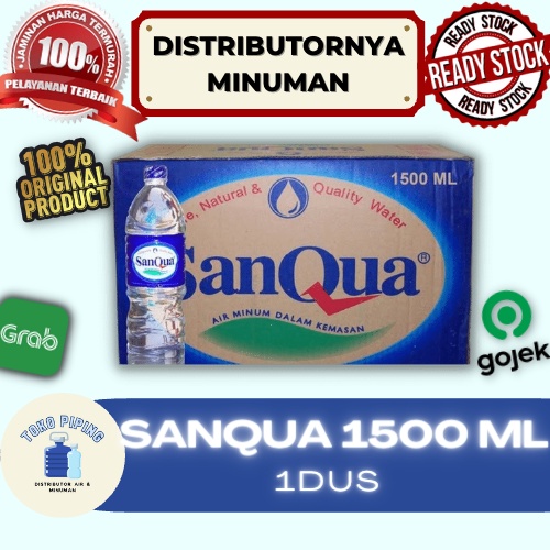 

Sanqua Air Mineral 1500ml 1 Dus isi 12 Botol