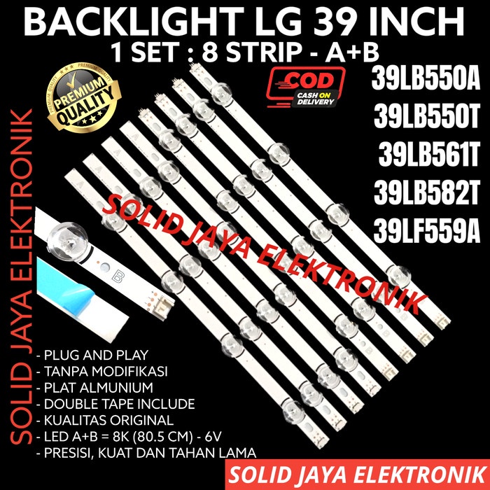 ✿ BISA COD✿ BACKLIGHT TV LG 39LB561T 39LB 39LB561 39LB582 39LB582T LAMPU BL 6V 8K