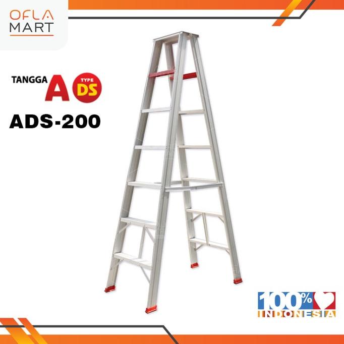 TANGGA ALUMINIUM LIPAT ALCA ADS - 200 (2 M)