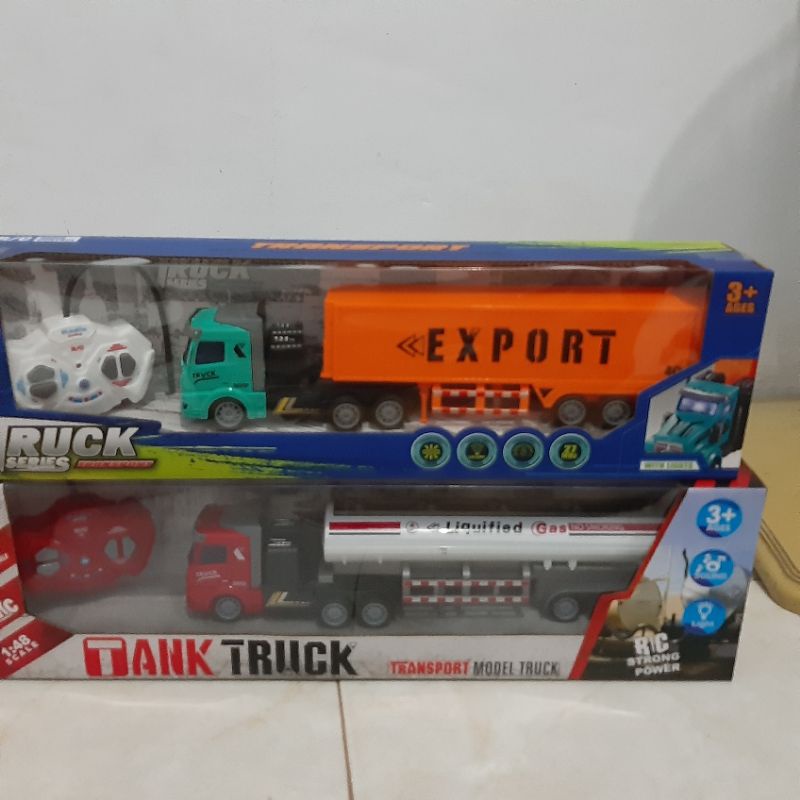 RC Truck Kontainer Remote Control - Mobil Truk Container Remot Kontrol Anak - Rc Truck Trailer