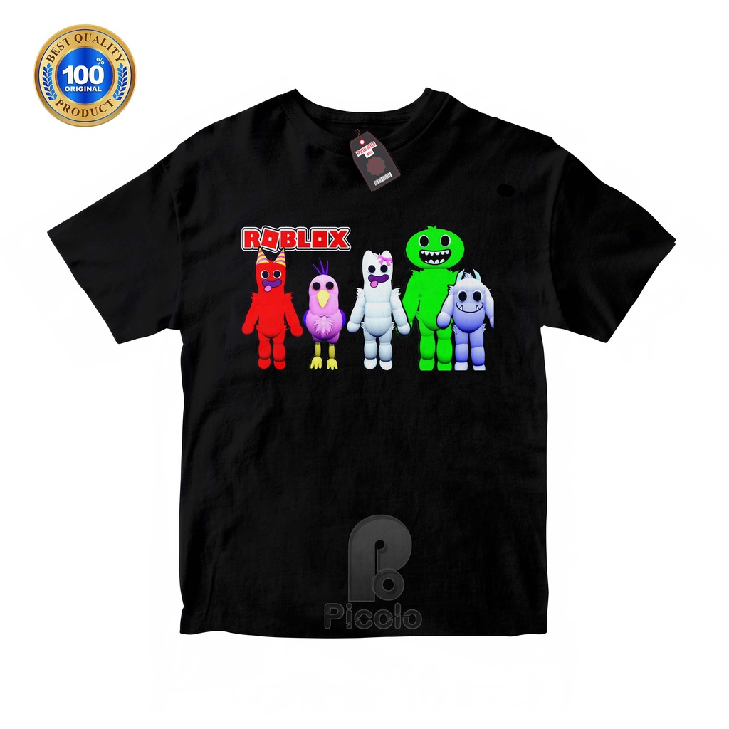 (FREE NAMA) BAJU KAOS ATASAN ANAK MOTIF GARTEN OF BAN BAN X ROBLOX UNISEX Bahan COTTUN