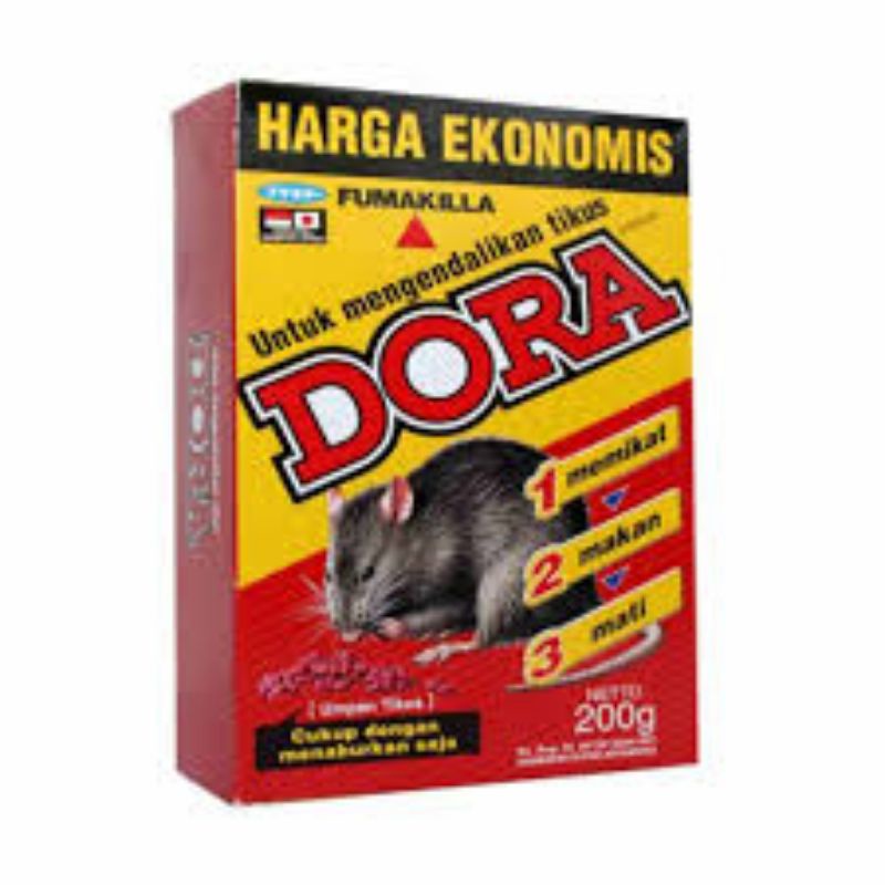 Dora racun tikus mati kering 200 gram