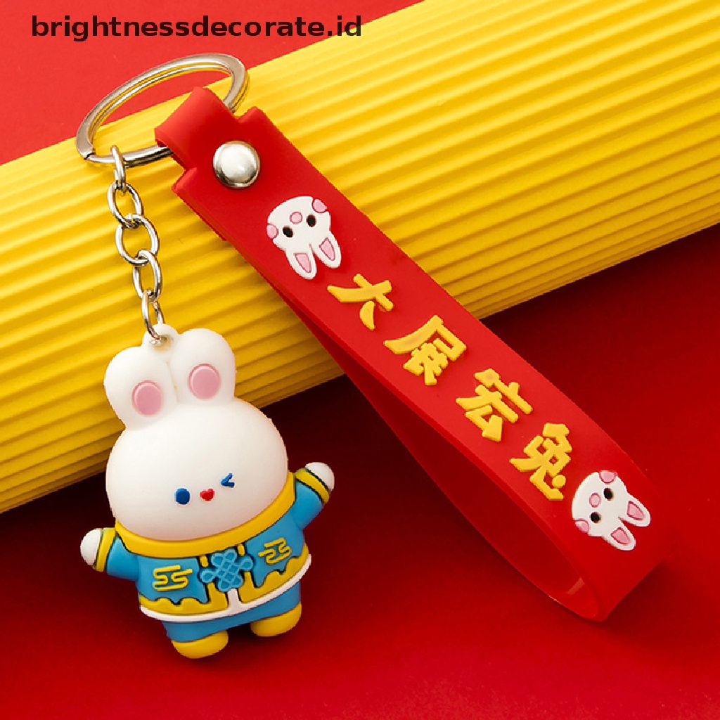 [Birth] Gantungan Kunci Tahun Baru2023Gantungan Kunci Kelinci Lucu Bunny Hanging Accessories Decors Shio Hewan Gantungan Kunci [ID]