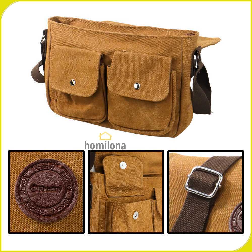 Rhodey Tas Selempang Messenger Bag Bahan Kanvas - 1008