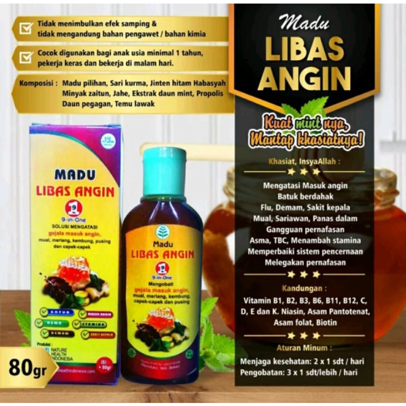 

Madu libas angin 9in1 obat masuk angin herbal Top 1