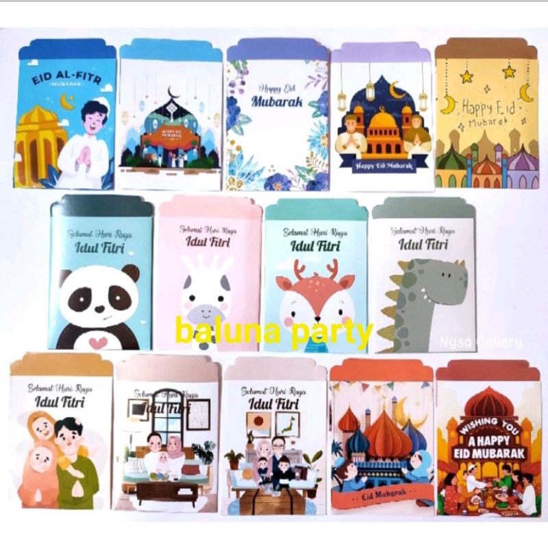 

Angpao Amplop Lebaran Estetik Unik Karakter 1pack ISI 10lembar