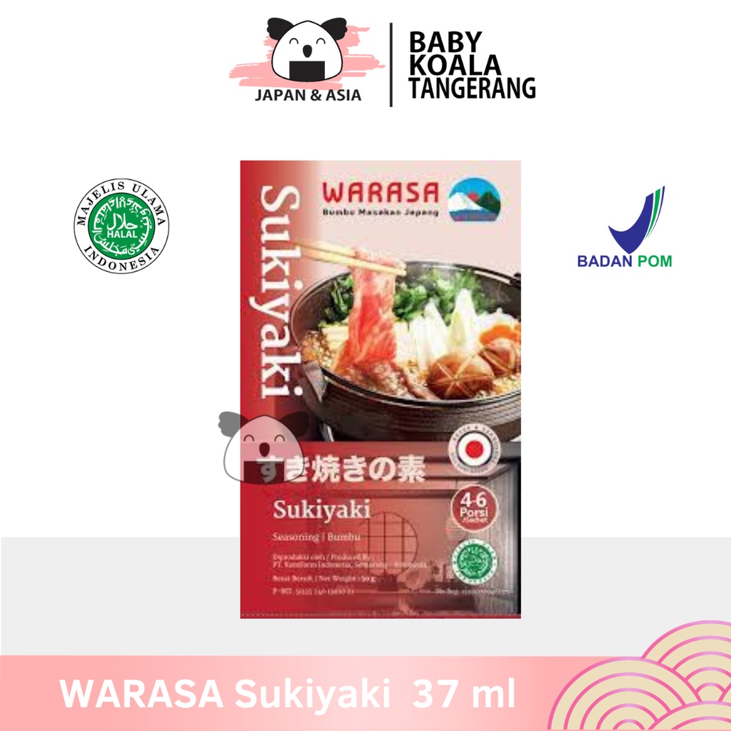 

WARASA Bumbu Sukiyaki Instan 37 ml Halal │ Kuah Sukiyaki Ala Jepang Praktis.