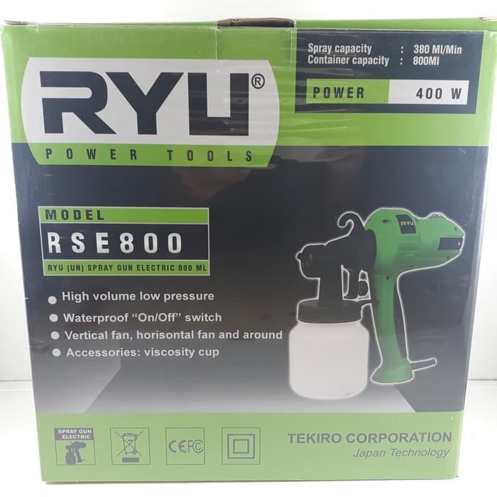 Spray Gun Elektrik Ryu RSE 800 Semprotan Cat Listrik Ryu RSE-800