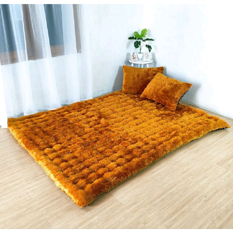 Kasur Gender KASUR GENDER BULU RASFUR ukuran sedang 140 x 175 Cm FREE 2 BANTAL