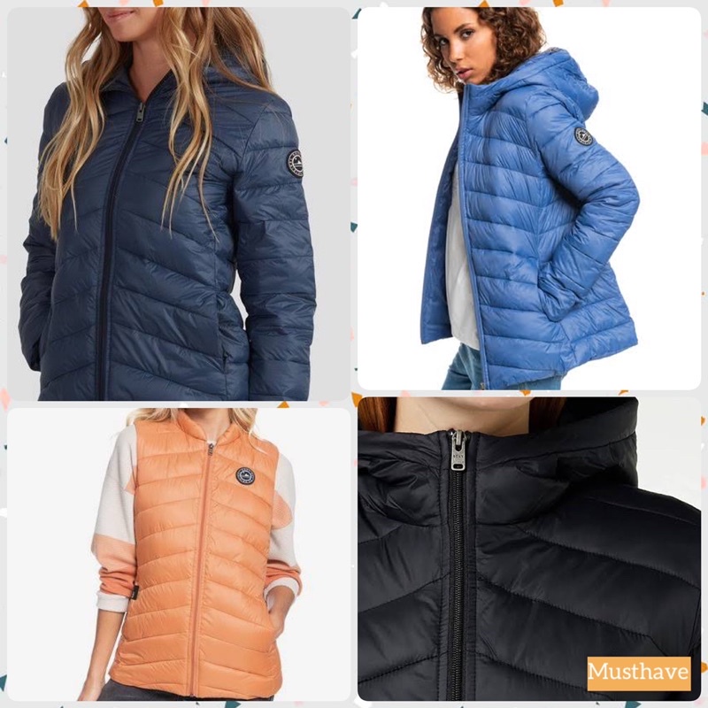 Original Roxy Women Light Puffer Jacket Packable