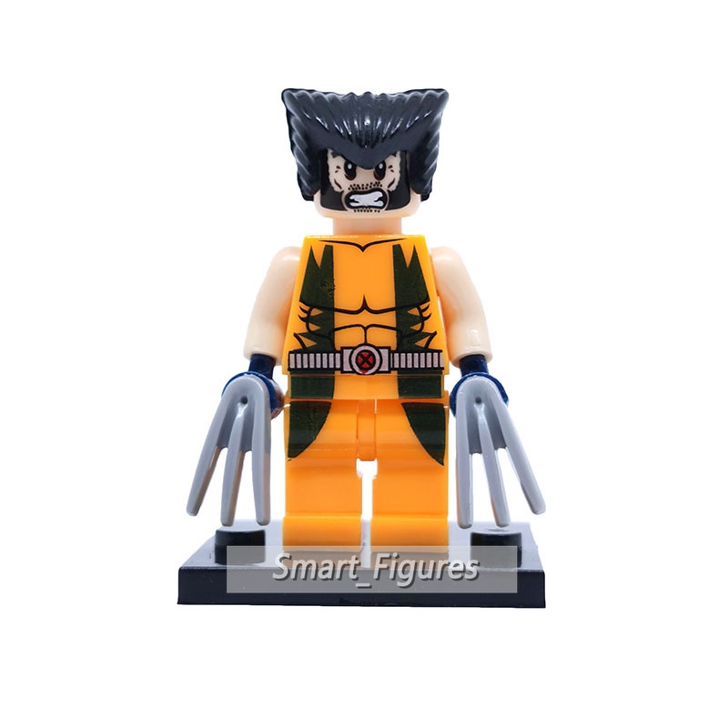 Minifigures Klasik Marvel Super Heros Superman Captain America Wolverine Thor Hulk Spiderman Mini Angka Mainan Hadiah