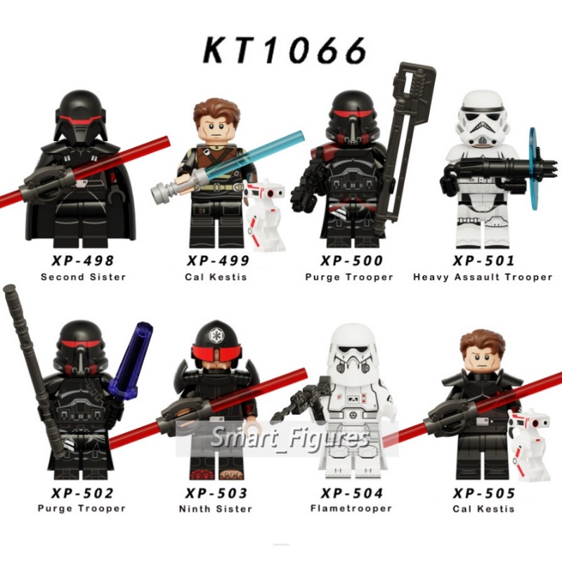 Star Wars Mini Angka KT1066 Second Sister Cal Kestis Purge Trooper Adik Kesembilan Flametrooper Minifigures Mainan Hadiah