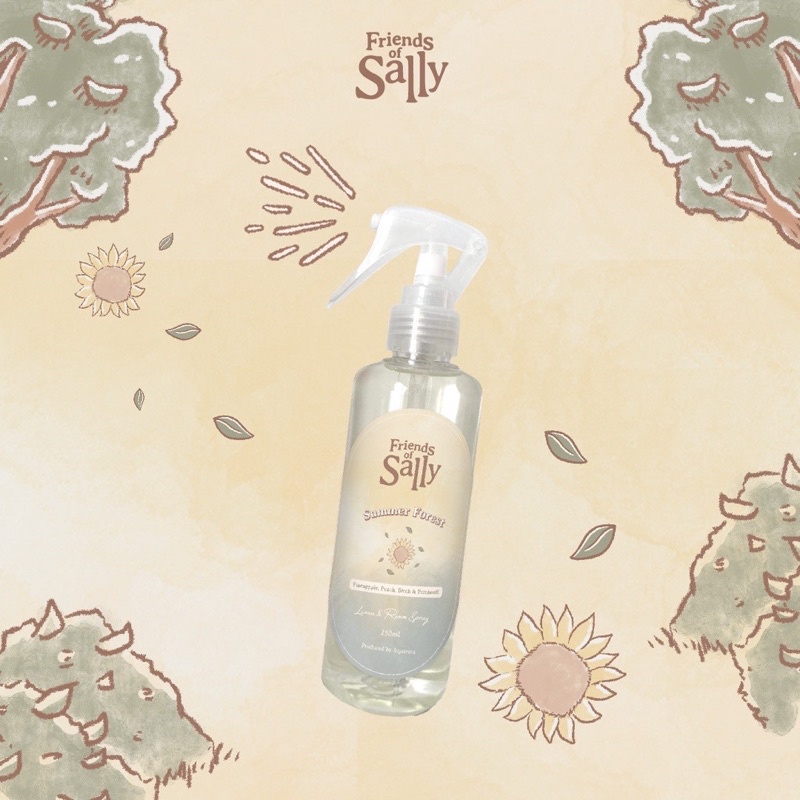 Friends of Sally Linen &amp; Room Spray 250ml Magical Peach / Summer Forest