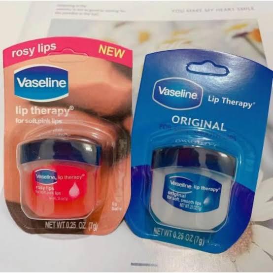VASELINE LIP THERAPY LIP BALM PELEMBAB BIBIR 7 GR 100% ORI ASLI
