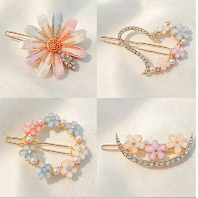 JEPIT RAMBUT WANITA KOREA KRISTAL AKSESORIS RAMBUT MUTIARA /ANAK/DEWASA