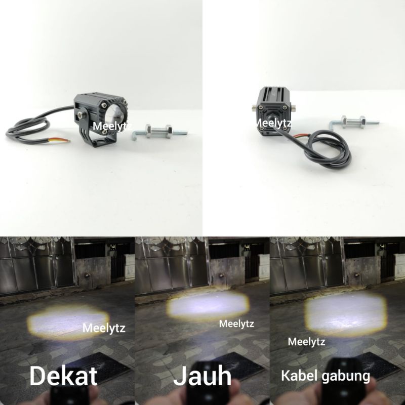 Lampu tembak Laser kotak LED D2 D3 mini kotak waterproof