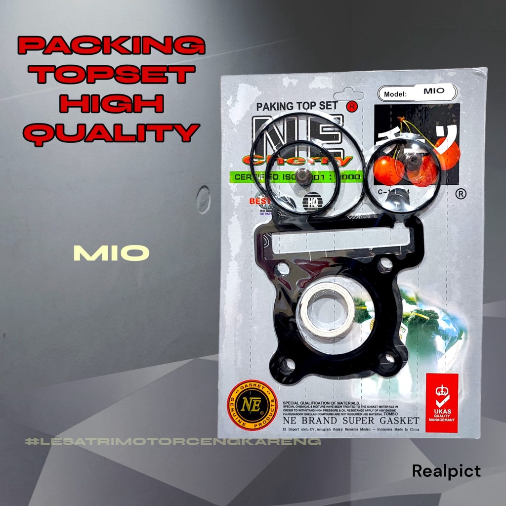 PAKING GASKET TOPSET TOP SET MIO FINO NOUVO SOUL LAMA CHERRY ISO 2000