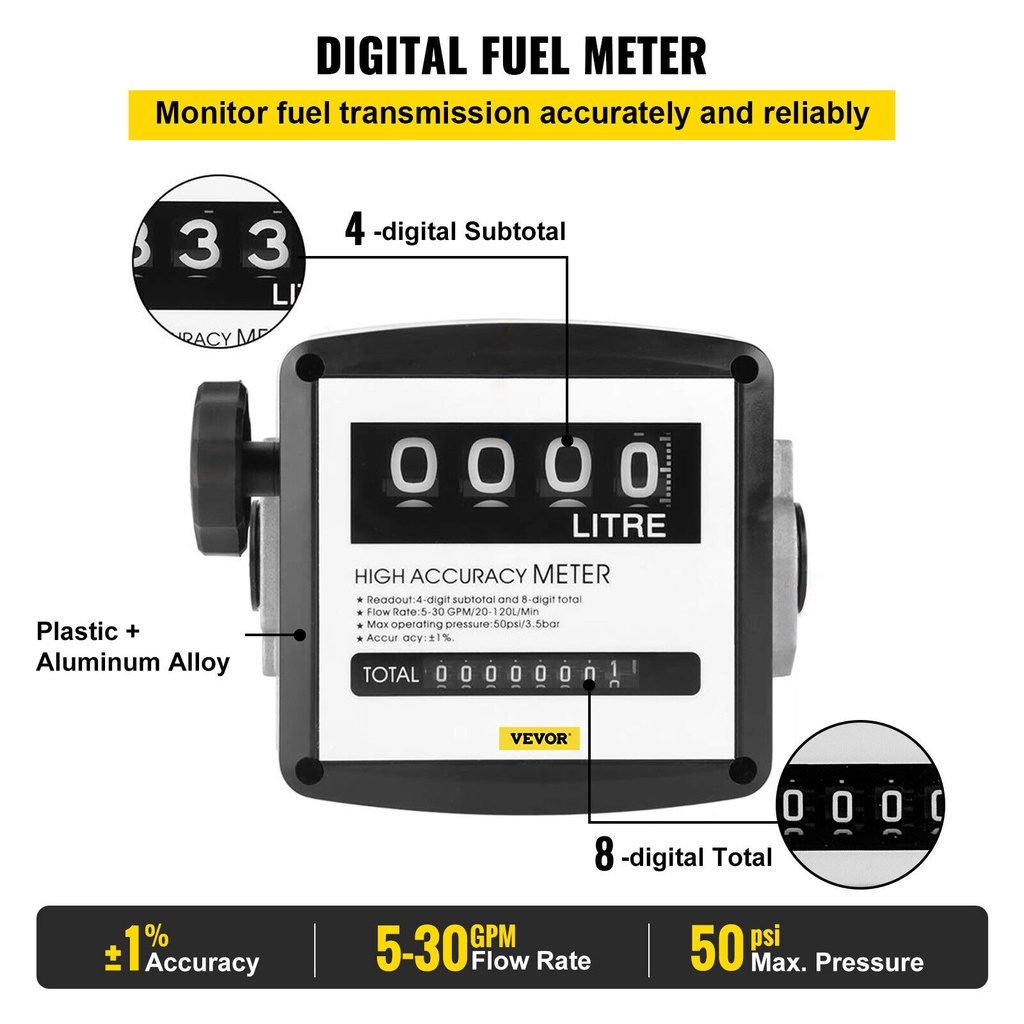 Fuel Transfer Pump Diesel 220V / Pompa Transfer Minyak Solar Bensin Full Set Power 550 Watt