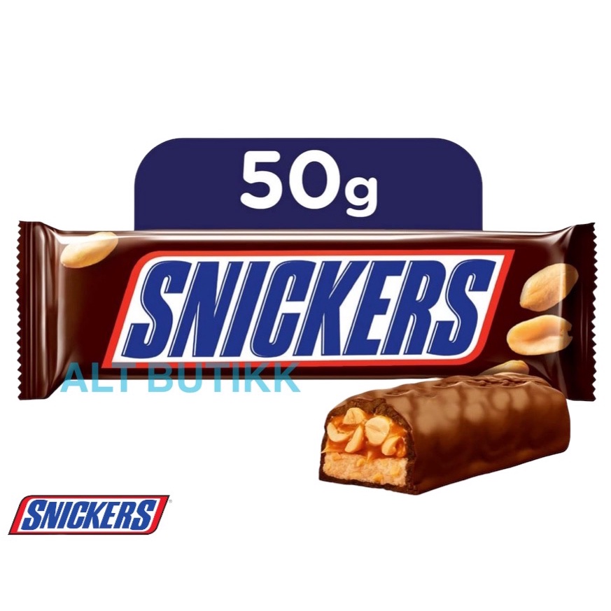 

SNICKERS CHOCOLATE BAR 50 GRAM | COKELAT SNICKER