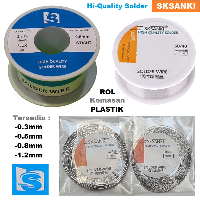 Timah Tenol Kawat Rol Gulung High Quality Solder Wire Flux Core