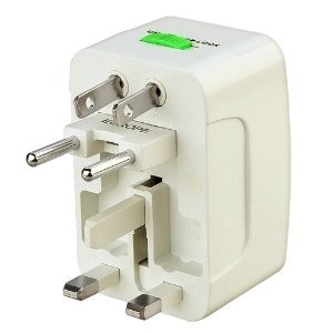 Universal Travel Adapter Power Plug Over Steker Kaki 3 2 US UK EU AU