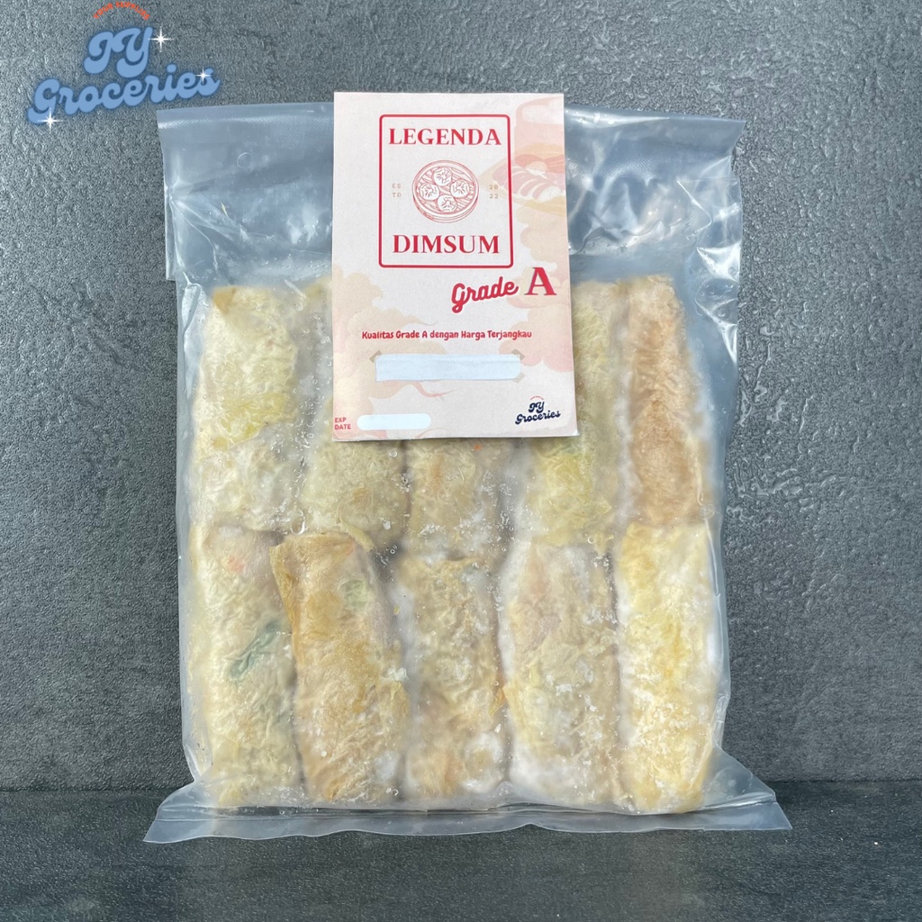 

DIMSUM LUMPIA KULIT TAHU UDANG GRADE A (ISI 10 PCS) HALAL